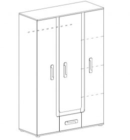 Schrank 3-trig Alex