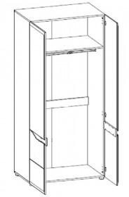 Schrank 2-trig Linn