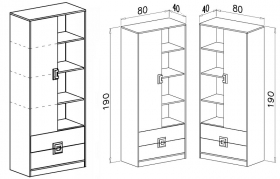 Jugendzimmer komplett Nicki Set B