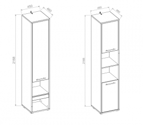 Schrankbett Wandbett CP278 vertikal 120x200