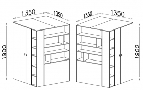 Eckschrank P1 Space