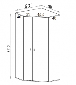 Eckschrank P2 Space