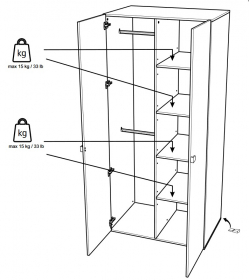 Schrank 2-trig Dream