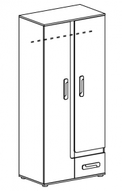 Schrank 2-trig Alex