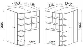 Eckschrank D1 Davis