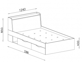 Bett 200x120 Davis