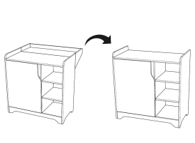 Kommode mit Wickelansatz Lexy