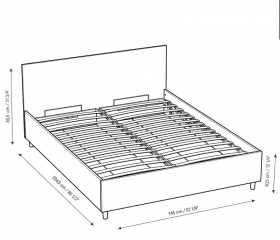 Bett 200x140 Choice mit Lattenrost & Bettkasten