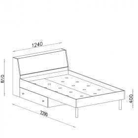 Bett 200x120 Ferry