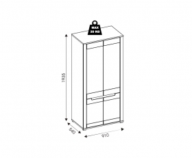 Schrank 2T Jorck