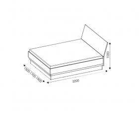 Doppelbett 200x160 Jorck