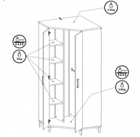 Jugendzimmer komplett 7-tlg Keno Set C