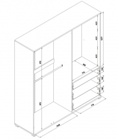 Schrank 4T Aria