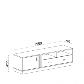 Breiter TV-Schrank Alanis