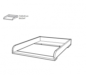 Wickelaufsatz fr Kommode Maddy